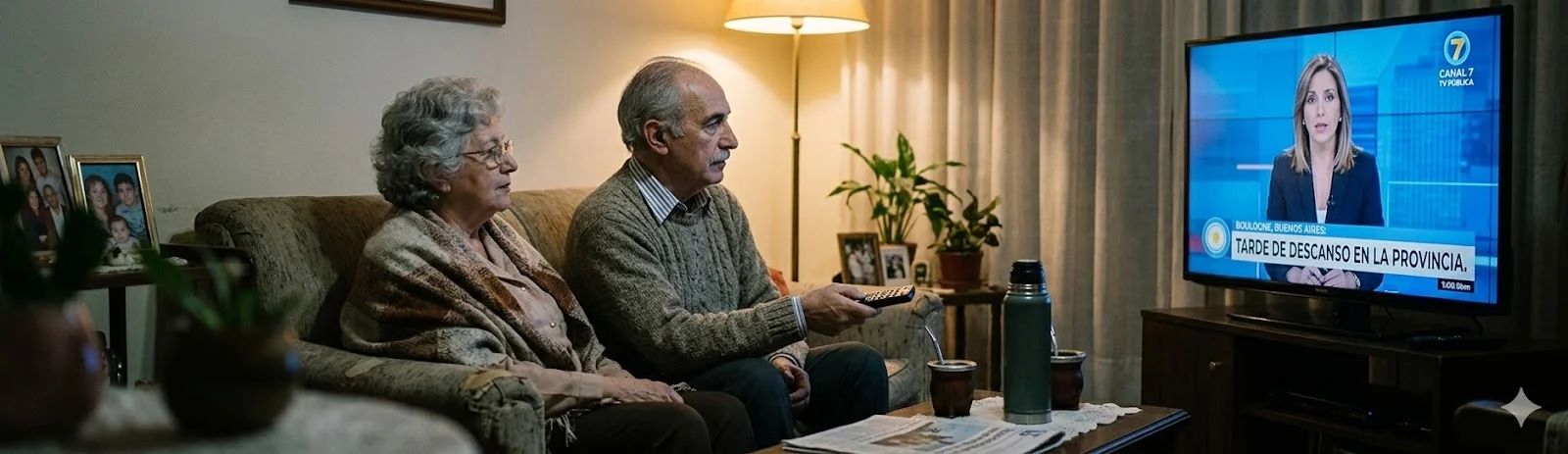 Pareja viendo TV